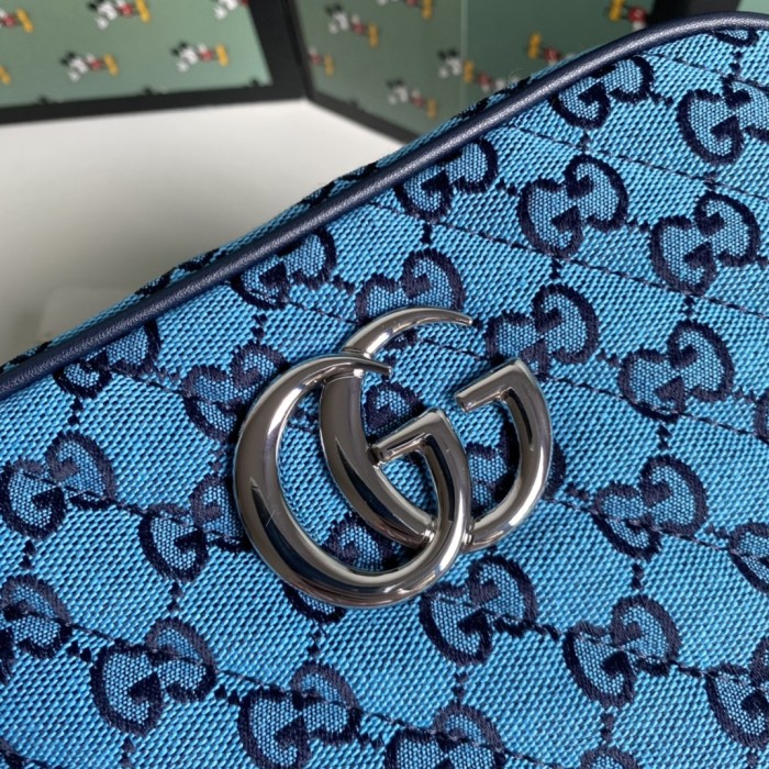 Gucci Womens Bags GG Marmont small matelassé shoulder bag Luxury Brand with Original Box 447632 DTD1T 1000