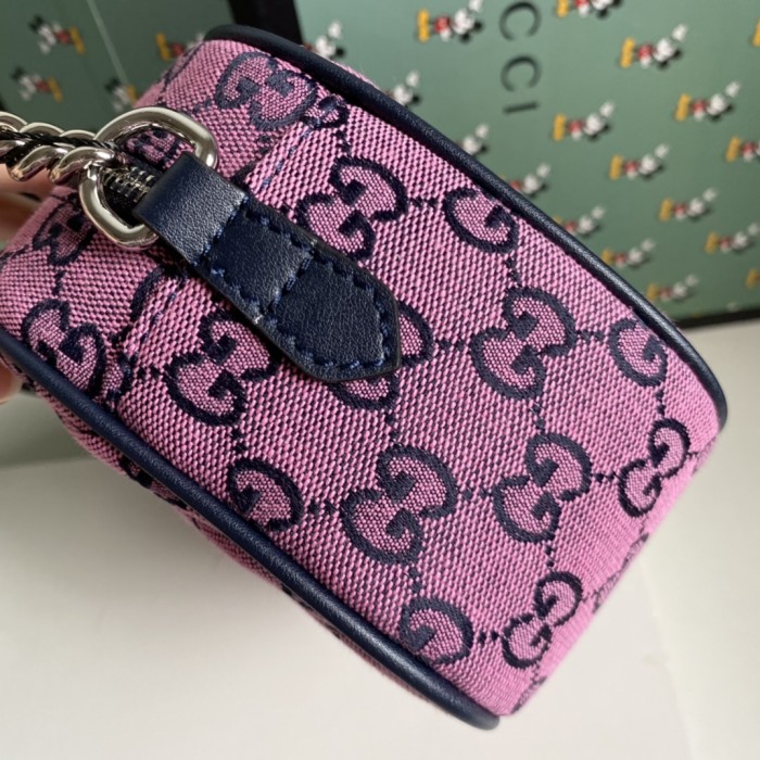 Gucci Womens Bags GG Marmont small matelassé shoulder bag Luxury Brand with Original Box 447632 DTD1T 1000