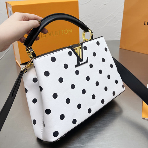Louis Vuitton Womens Bags Handbags Luxury Brand CAPUCINES BB Taurillon Leather Messenger Shoulder Bags with Original Box M20373