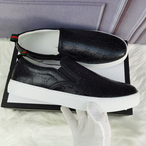 Gucci Mens Shoes Slippers Slides Casual Design Luxury Brand Black Leather Princetown leather slipper with Original Box 423513 BLM00 1000