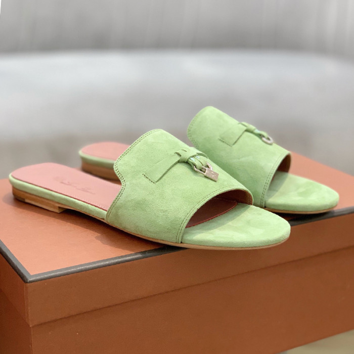 Loro Piana Womens Shoes Sandals Slippers Casual Design Luxury Brand Fashion Shoes for Women with Original Box