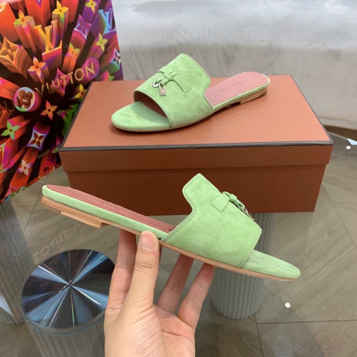 Loro Piana Womens Shoes Sandals Slippers Casual Design Luxury Brand Fashion Shoes for Women with Original Box
