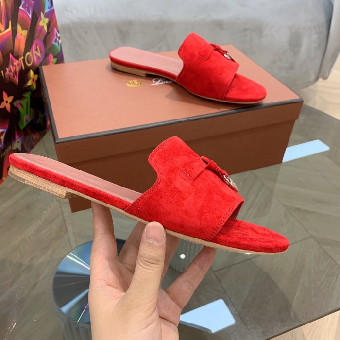 Loro Piana Womens Shoes Sandals Slippers Casual Design Luxury Brand Fashion Shoes for Women with Original Box