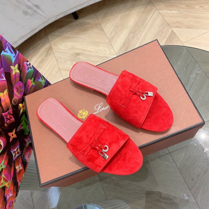 Loro Piana Womens Shoes Sandals Slippers Casual Design Luxury Brand Fashion Shoes for Women with Original Box