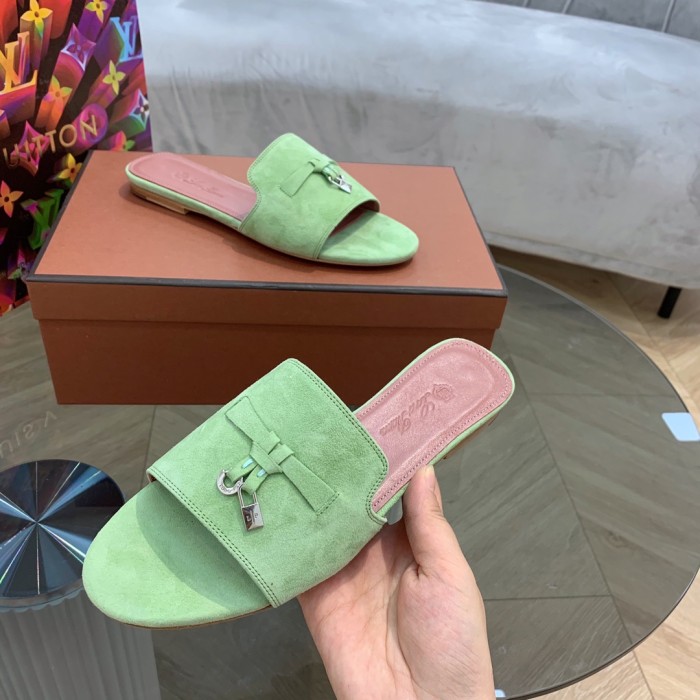 Loro Piana Womens Shoes Sandals Slippers Casual Design Luxury Brand Fashion Shoes for Women with Original Box