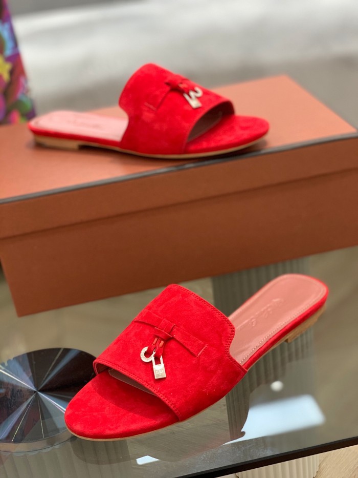 Loro Piana Womens Shoes Sandals Slippers Casual Design Luxury Brand Fashion Shoes for Women with Original Box