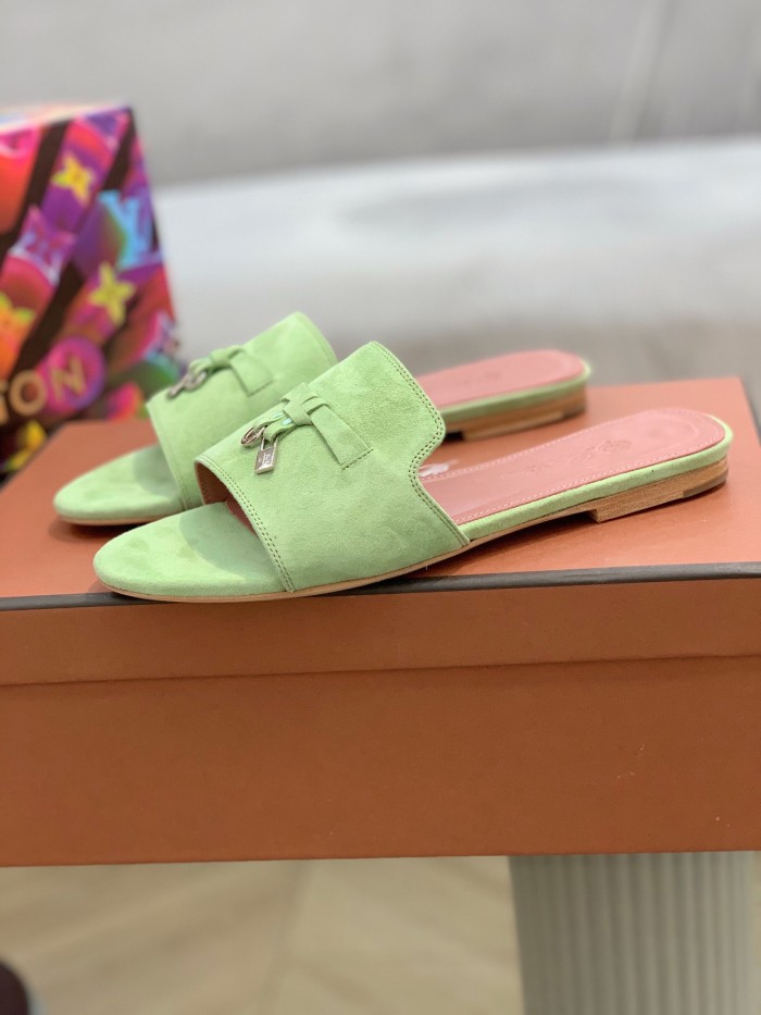 Loro Piana Womens Shoes Sandals Slippers Casual Design Luxury Brand Fashion Shoes for Women with Original Box