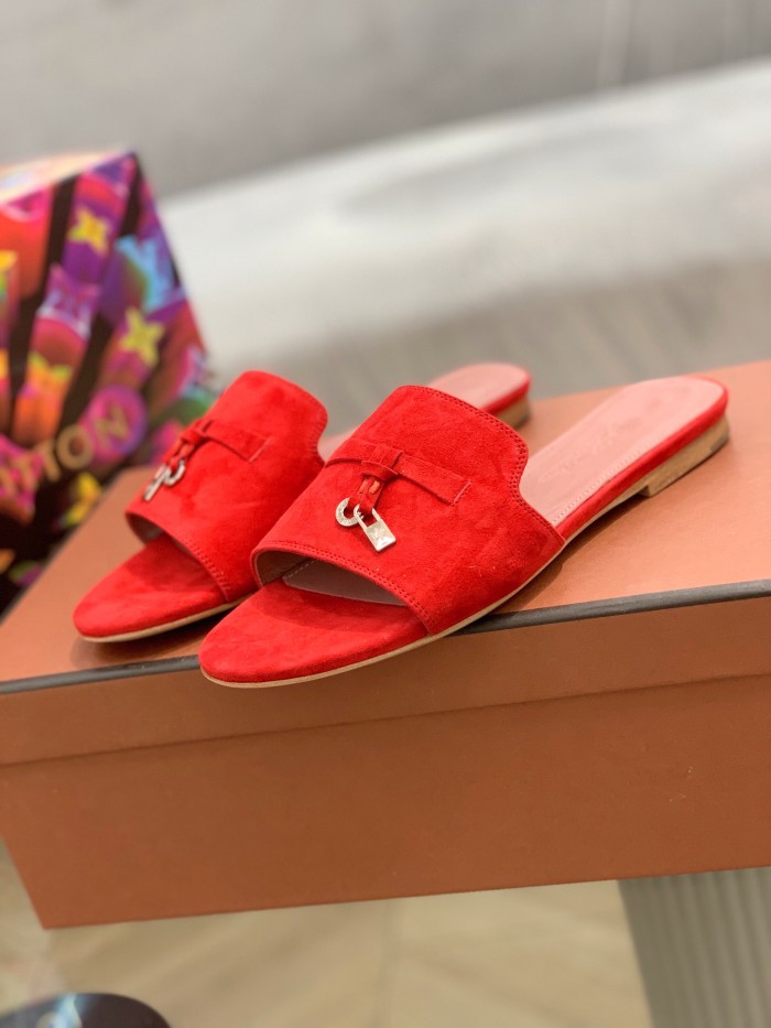 Loro Piana Womens Shoes Sandals Slippers Casual Design Luxury Brand Fashion Shoes for Women with Original Box