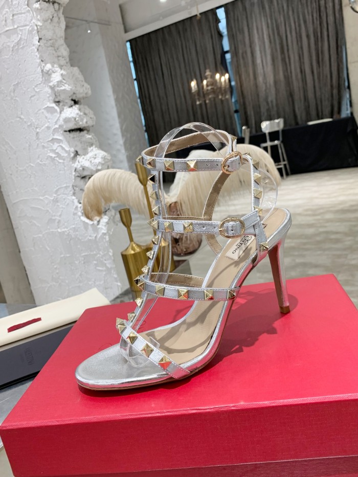Valentino Women Shoes Mule Flip Flop Sandals ROMAN STUD SLIDE SANDAL IN QUILTED NAPPA with Original Box Luxury Brand