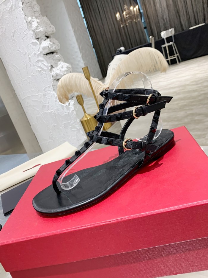 Valentino Women Shoes Mule Flip Flop Sandals ROMAN STUD SLIDE SANDAL IN QUILTED NAPPA with Original Box Luxury Brand