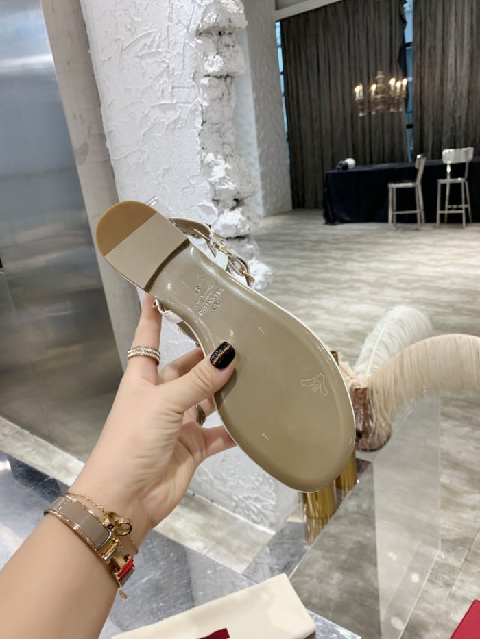 Valentino Women Shoes Mule Flip Flop Sandals ROMAN STUD SLIDE SANDAL IN QUILTED NAPPA with Original Box Luxury Brand