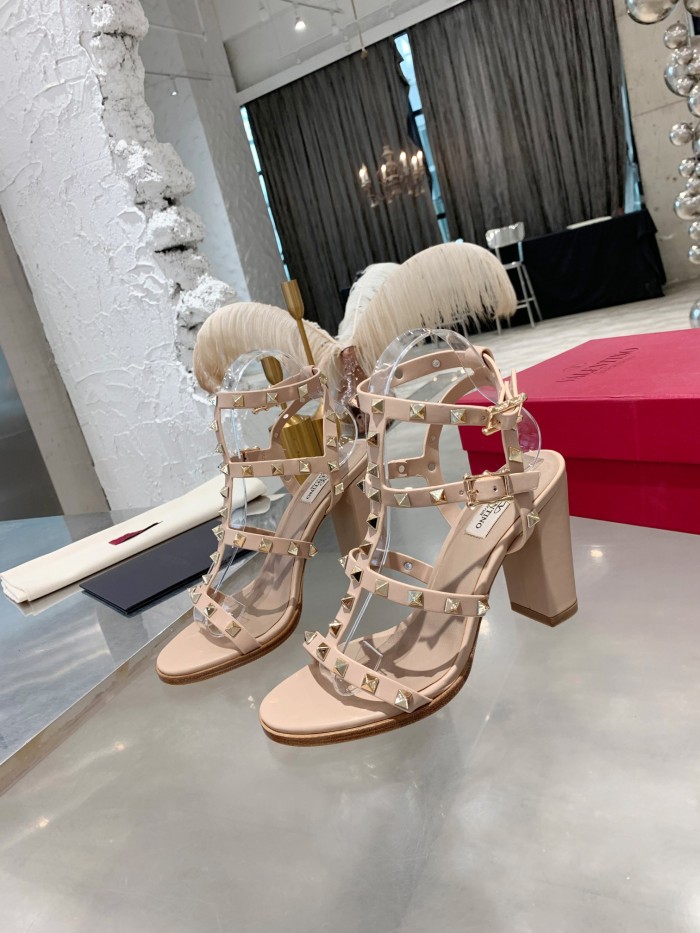 Valentino Women Shoes Mule Flip Flop Sandals ROMAN STUD SLIDE SANDAL IN QUILTED NAPPA with Original Box Luxury Brand