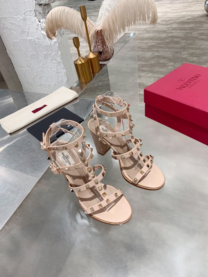 Valentino Women Shoes Mule Flip Flop Sandals ROMAN STUD SLIDE SANDAL IN QUILTED NAPPA with Original Box Luxury Brand