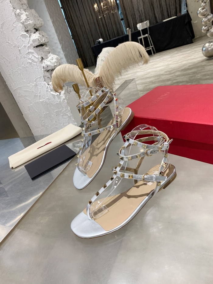 Valentino Women Shoes Mule Flip Flop Sandals ROMAN STUD SLIDE SANDAL IN QUILTED NAPPA with Original Box Luxury Brand