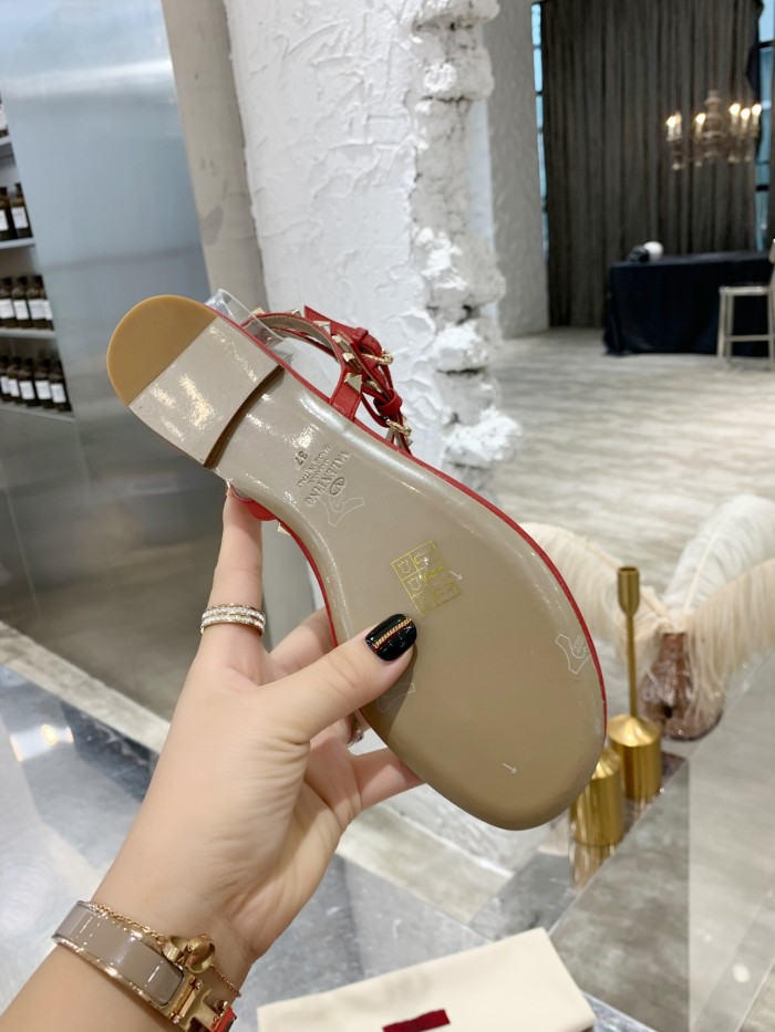 Valentino Women Shoes Mule Flip Flop Sandals ROMAN STUD SLIDE SANDAL IN QUILTED NAPPA with Original Box Luxury Brand