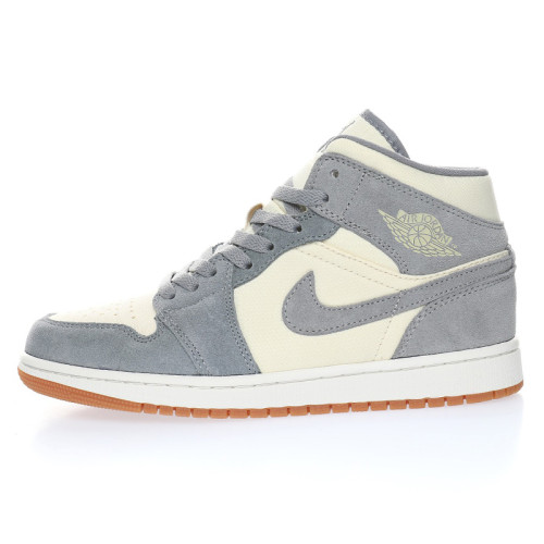 Air Jordan 1 Mid GS Beige/Grey AJ1 MID Mens Womens Shoes Sneakers with Original Box DN4346-100