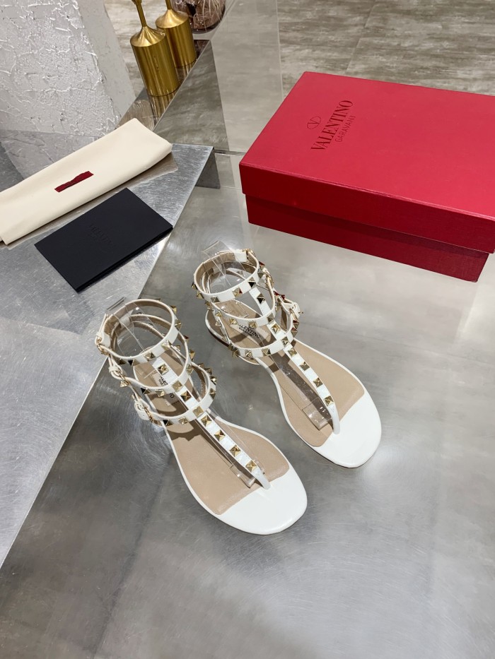 Valentino Women Shoes Mule Flip Flop Sandals ROMAN STUD SLIDE SANDAL IN QUILTED NAPPA with Original Box Luxury Brand
