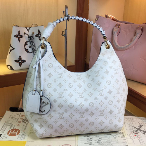 Louis Vuitton Womens Bags Messenger Shoulder Bags Handbags Luxury Brand CARMEL Mahina perforated calf leather
