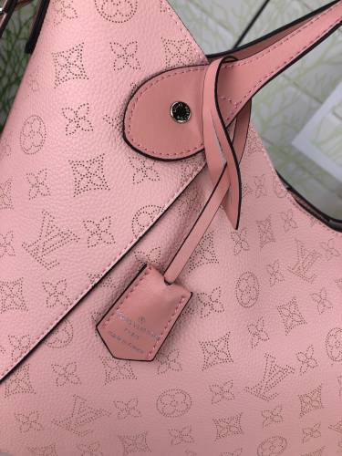 Louis Vuitton Womens Shoulder Bags Handbags Luxury Brand Fashion HINA PM Magnolia Pink Mahina perforated calf leather M54353