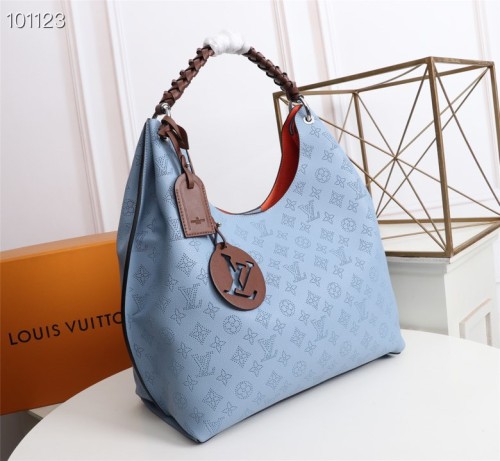 Louis Vuitton Womens Bags Messenger Shoulder Bags Handbags Luxury Brand CARMEL Mahina perforated calf leather