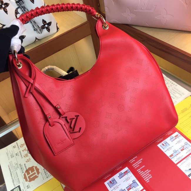 Louis Vuitton Womens Bags Messenger Shoulder Bags Handbags Luxury Brand CARMEL Mahina perforated calf leather