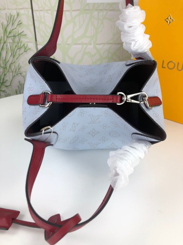 Louis Vuitton Womens Shoulder Bags Handbags Luxury Brand Fashion HINA PM Mahina perforated calf leather