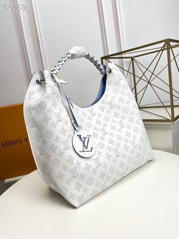 Louis Vuitton Womens Bags Messenger Shoulder Bags Handbags Luxury Brand CARMEL Mahina perforated calf leather