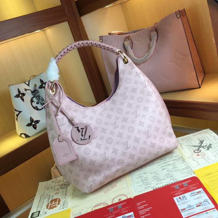 Louis Vuitton Womens Bags Messenger Shoulder Bags Handbags Luxury Brand CARMEL Mahina perforated calf leather