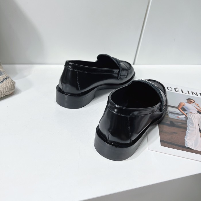 Prada Womens Shoes Casual Loafers Luxury Brand Unlined brushed leather loafers 1D238M_055_F0002_F_020 with Original Box