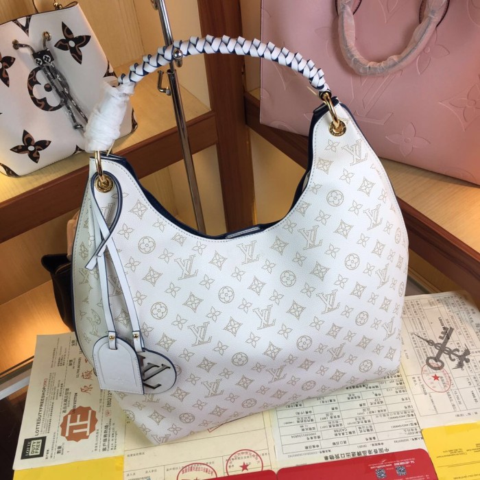 Louis Vuitton Womens Bags Messenger Shoulder Bags Handbags Luxury Brand CARMEL Mahina perforated calf leather