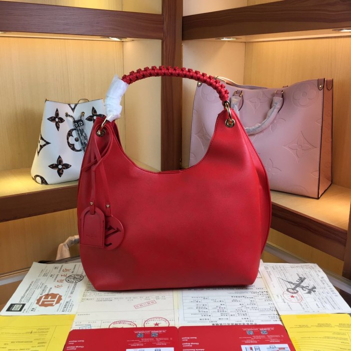 Louis Vuitton Womens Bags Messenger Shoulder Bags Handbags Luxury Brand CARMEL Mahina perforated calf leather