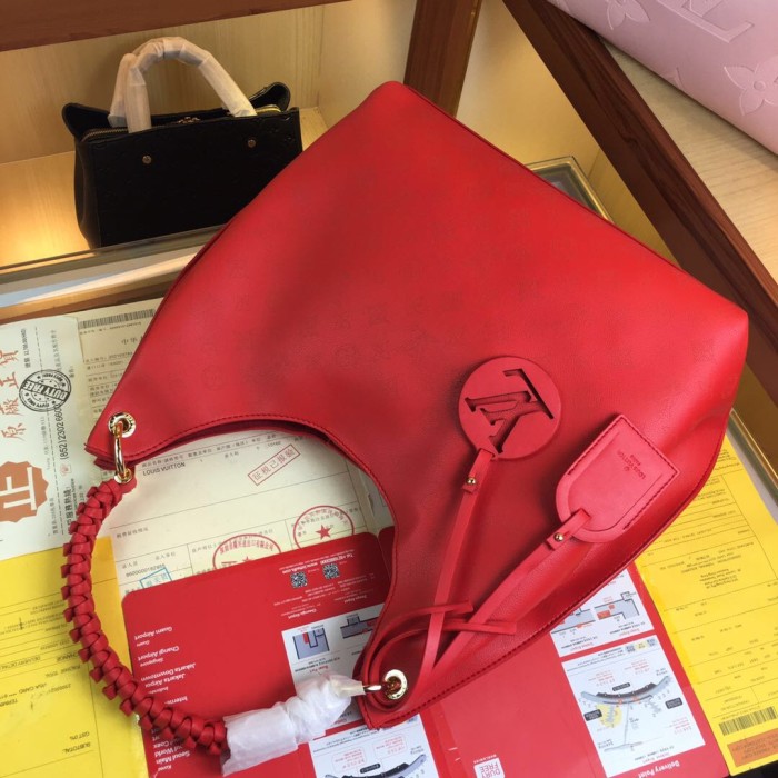 Louis Vuitton Womens Bags Messenger Shoulder Bags Handbags Luxury Brand CARMEL Mahina perforated calf leather
