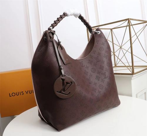 Louis Vuitton Womens Bags Messenger Shoulder Bags Handbags Luxury Brand CARMEL Mahina perforated calf leather