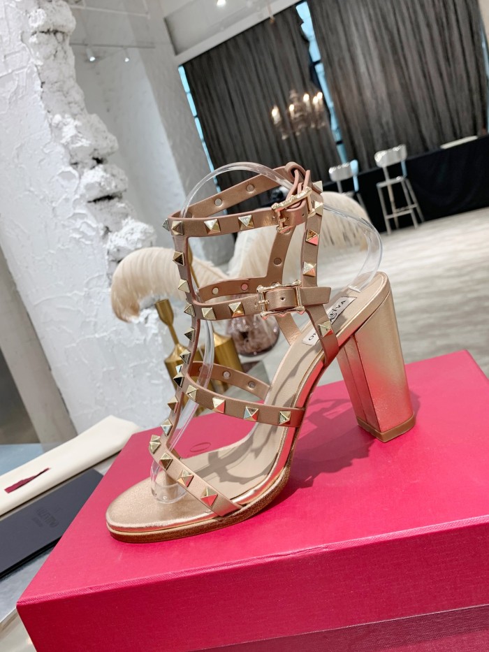 Valentino Women Shoes Mule Flip Flop Sandals ROMAN STUD SLIDE SANDAL IN QUILTED NAPPA with Original Box Luxury Brand