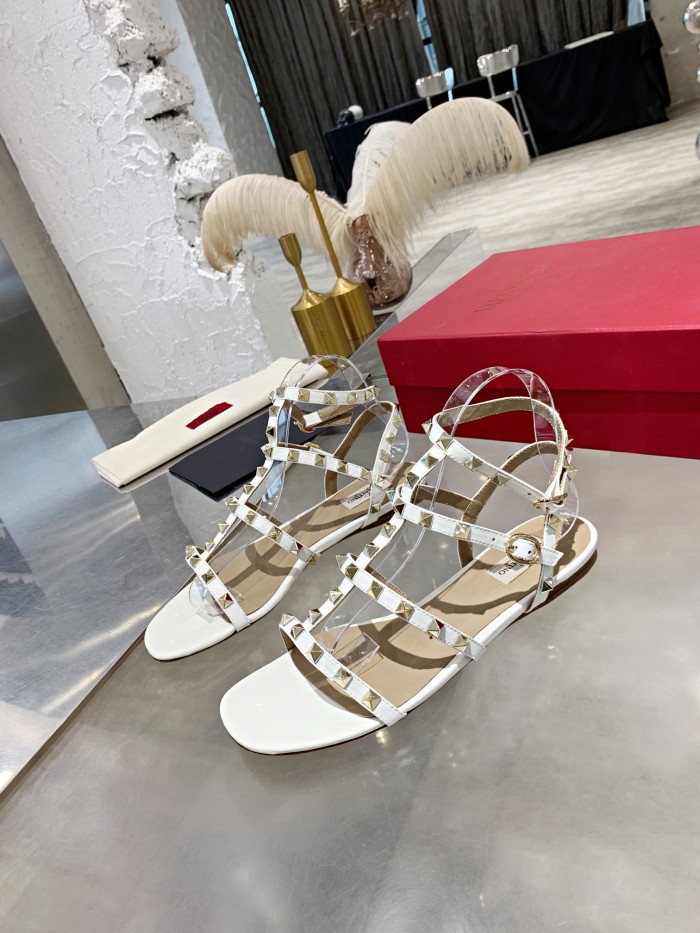 Valentino Women Shoes Mule Flip Flop Sandals ROMAN STUD SLIDE SANDAL IN QUILTED NAPPA with Original Box Luxury Brand