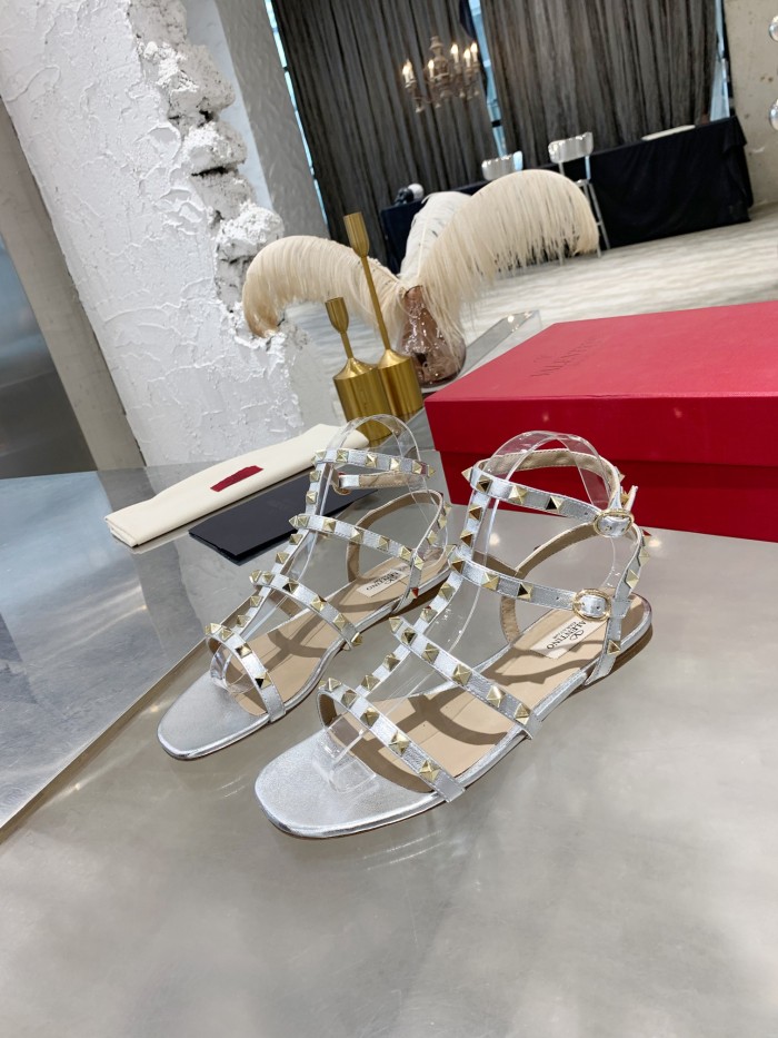 Valentino Women Shoes Mule Flip Flop Sandals ROMAN STUD SLIDE SANDAL IN QUILTED NAPPA with Original Box Luxury Brand