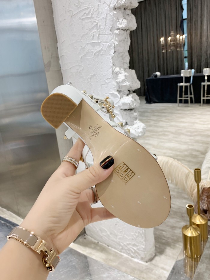 Valentino Women Shoes Mule Flip Flop Sandals ROMAN STUD SLIDE SANDAL IN QUILTED NAPPA with Original Box Luxury Brand