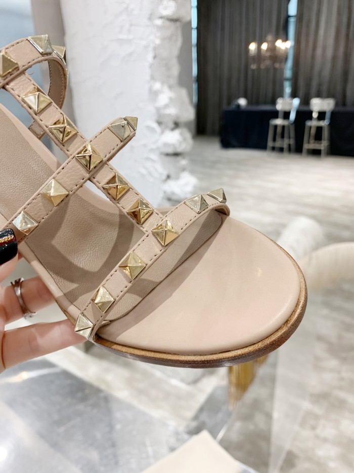 Valentino Women Shoes Mule Flip Flop Sandals ROMAN STUD SLIDE SANDAL IN QUILTED NAPPA with Original Box Luxury Brand