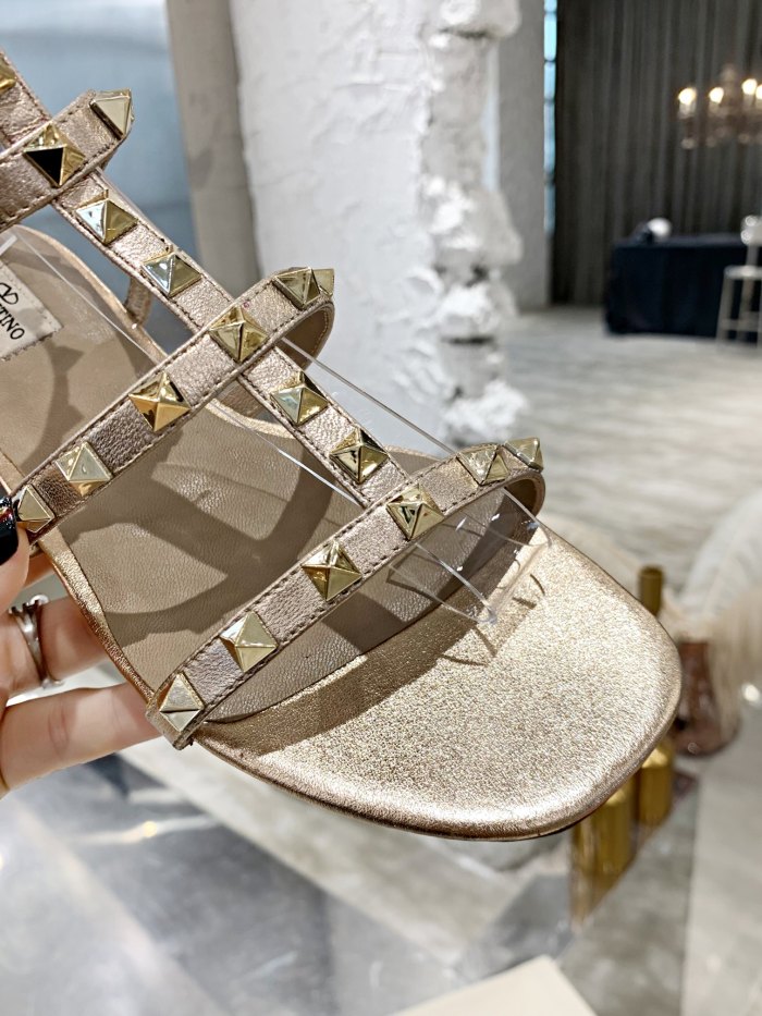 Valentino Women Shoes Mule Flip Flop Sandals ROMAN STUD SLIDE SANDAL IN QUILTED NAPPA with Original Box Luxury Brand