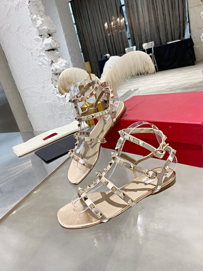 Valentino Women Shoes Mule Flip Flop Sandals ROMAN STUD SLIDE SANDAL IN QUILTED NAPPA with Original Box Luxury Brand