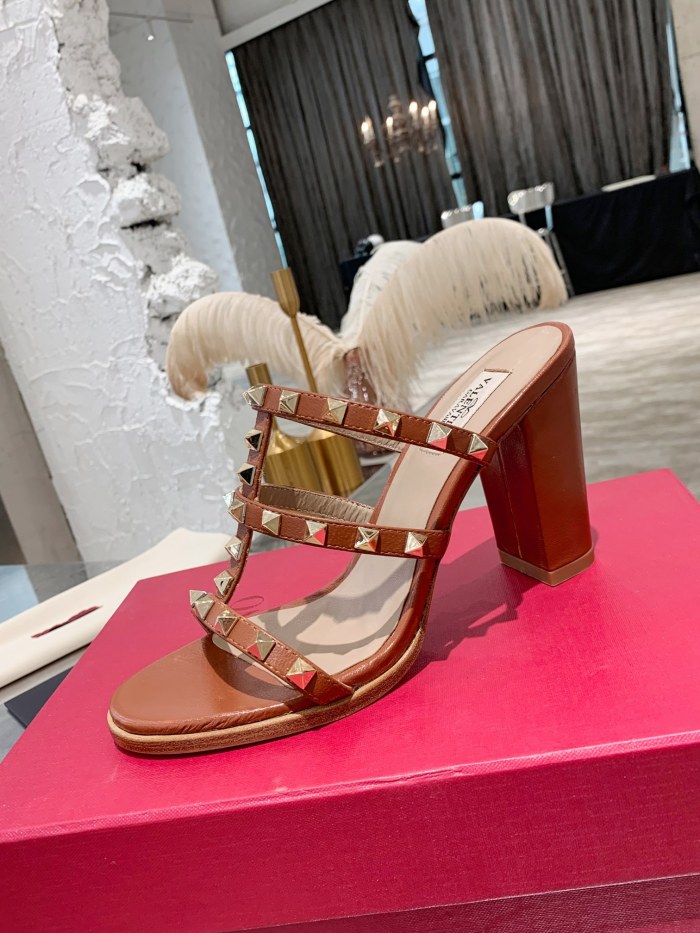 Valentino Women Shoes Mule Flip Flop Sandals ROMAN STUD SLIDE SANDAL IN QUILTED NAPPA with Original Box Luxury Brand