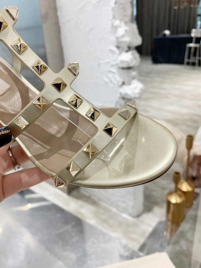 Valentino Women Shoes Mule Flip Flop Sandals ROMAN STUD SLIDE SANDAL IN QUILTED NAPPA with Original Box Luxury Brand