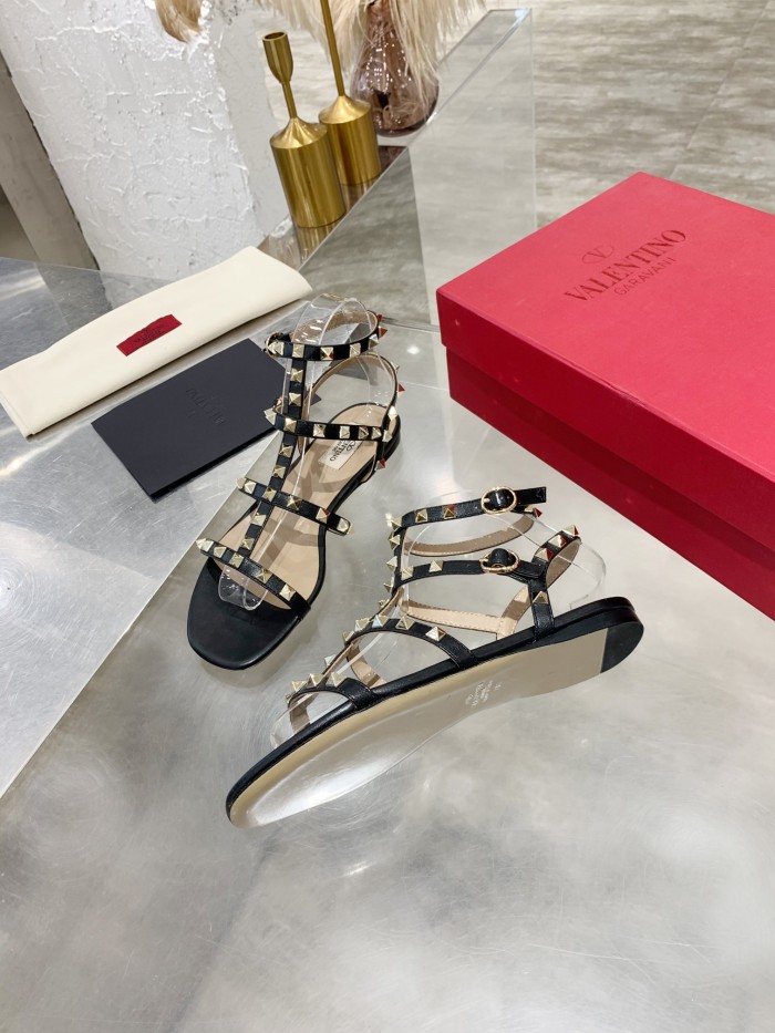Valentino Women Shoes Mule Flip Flop Sandals ROMAN STUD SLIDE SANDAL IN QUILTED NAPPA with Original Box Luxury Brand