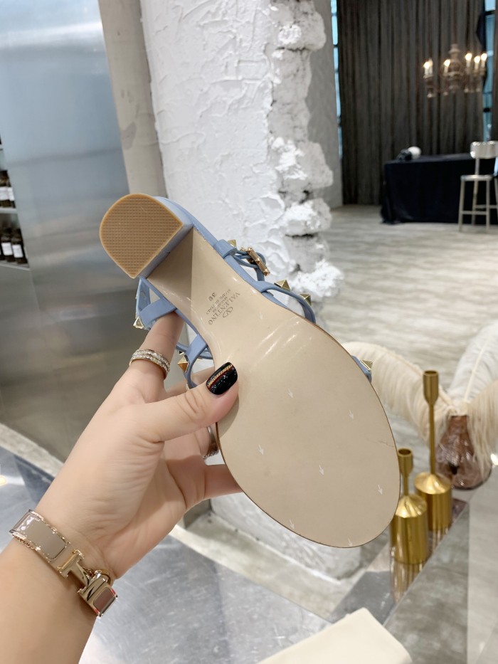 Valentino Women Shoes Mule Flip Flop Sandals ROMAN STUD SLIDE SANDAL IN QUILTED NAPPA with Original Box Luxury Brand