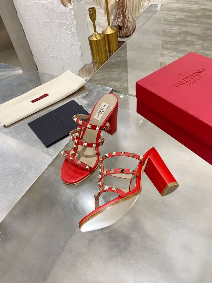 Valentino Women Shoes Mule Flip Flop Sandals ROMAN STUD SLIDE SANDAL IN QUILTED NAPPA with Original Box Luxury Brand