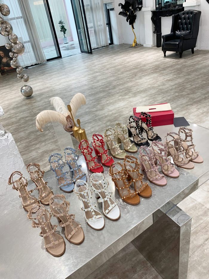 Valentino Women Shoes Mule Flip Flop Sandals ROMAN STUD SLIDE SANDAL IN QUILTED NAPPA with Original Box Luxury Brand