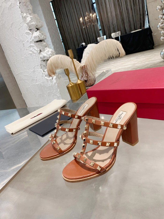 Valentino Women Shoes Mule Flip Flop Sandals ROMAN STUD SLIDE SANDAL IN QUILTED NAPPA with Original Box Luxury Brand
