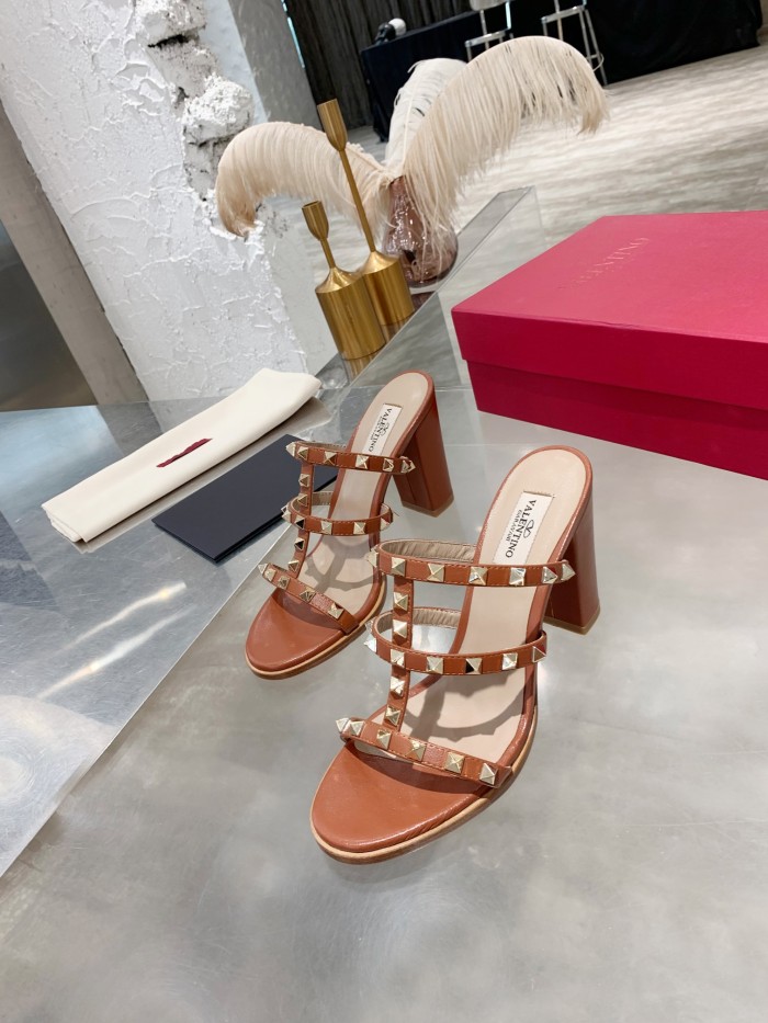 Valentino Women Shoes Mule Flip Flop Sandals ROMAN STUD SLIDE SANDAL IN QUILTED NAPPA with Original Box Luxury Brand