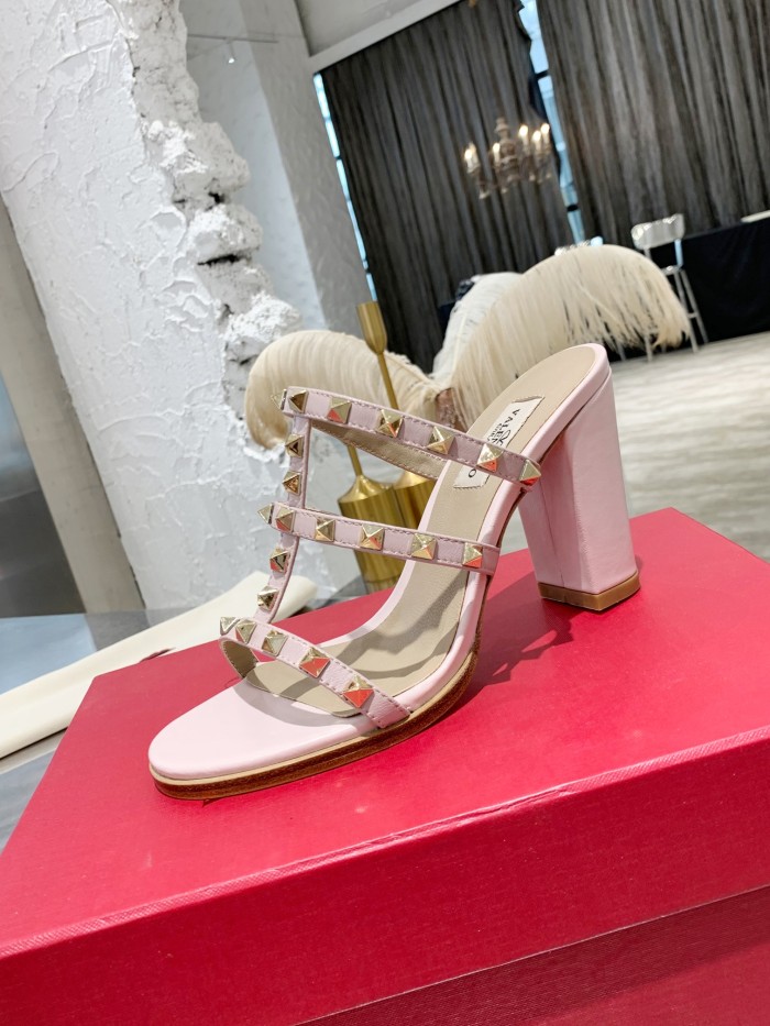 Valentino Women Shoes Mule Flip Flop Sandals ROMAN STUD SLIDE SANDAL IN QUILTED NAPPA with Original Box Luxury Brand