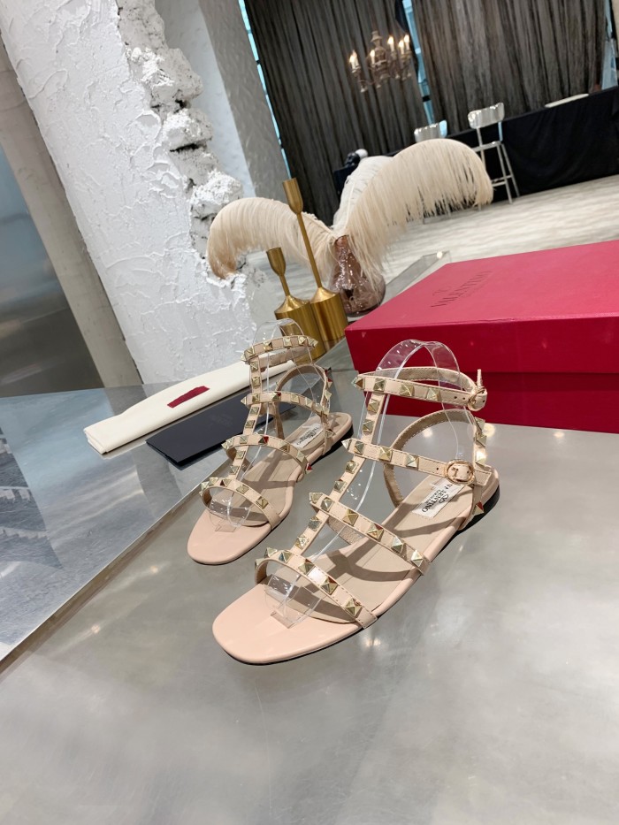 Valentino Women Shoes Mule Flip Flop Sandals ROMAN STUD SLIDE SANDAL IN QUILTED NAPPA with Original Box Luxury Brand